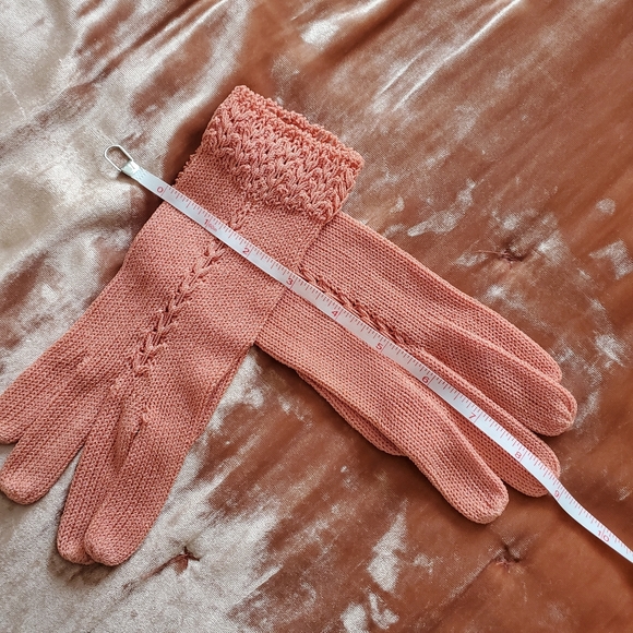 Pink Vintage hand made 💗 gloves s/m - Picture 8 of 8